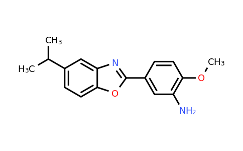 640759-16-6 | 5-(5-Isopropylbenzo[d]oxazol-2-yl)-2-methoxyaniline