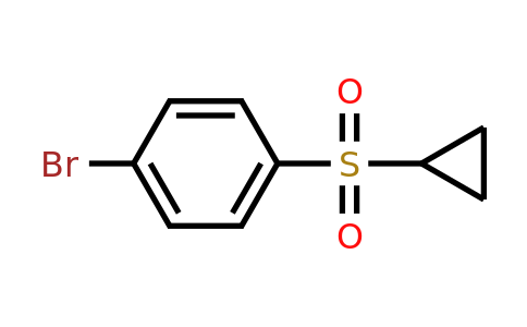 648906-28-9 | 1-Bromo-4-(cyclopropylsulfonyl)benzene