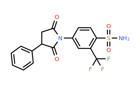65116-59-8 | 4-(2,5-Dioxo-3-Phenyl-Pyrrolidin-1-Yl)-2-(Trifluoromethyl)Benzenesulfonamide