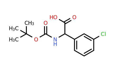 669713-92-2 | 2-((tert-Butoxycarbonyl)amino)-2-(3-chlorophenyl)acetic acid