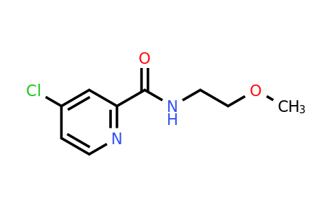 694499-08-6 | 4-Chloro-N-(2-methoxyethyl)pyridine-2-carboxamide