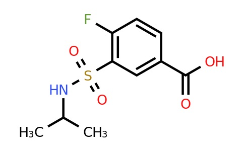 701272-36-8 | 4-Fluoro-3-[(propan-2-yl)sulfamoyl]benzoic acid