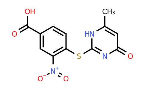 710315-25-6 | 4-[(6-Methyl-4-oxo-1,4-dihydropyrimidin-2-yl)sulfanyl]-3-nitrobenzoic acid