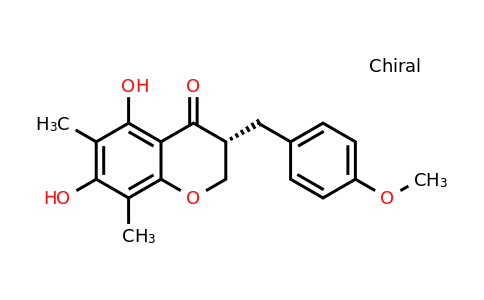 74805-91-7 | (3R)-5,7-Dihydroxy-3-(4-methoxybenzyl)-6,8-dimethyl-2,3-dihydro-4 H-chromen-4-one
