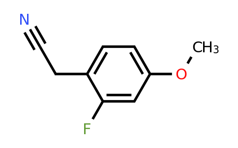 749934-29-0 | 2-Fluoro-4-methoxyphenylacetonitrile