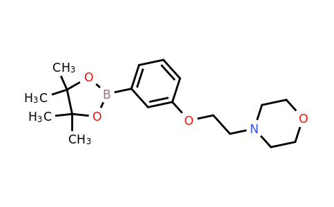 756520-70-4 | 4-(2-(3-(4,4,5,5-Tetramethyl-1,3,2-dioxaborolan-2-yl)phenoxy)ethyl)morpholine