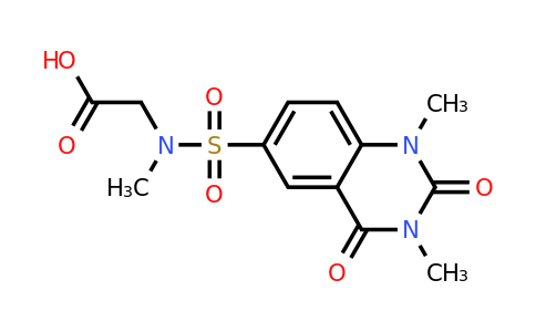773877-46-6 | [[(1,3-Dimethyl-2,4-dioxo-1,2,3,4-tetrahydroquinazolin-6-yl)sulfonyl](methyl)amino]acetic acid