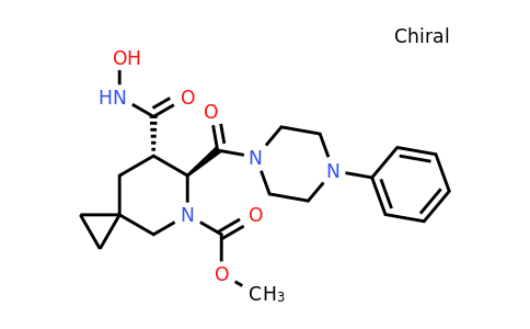 791828-58-5 | methyl (6S,7S)-7-(hydroxycarbamoyl)-6-(4-phenylpiperazine-1-carbonyl)-5-azaspiro[2.5]octane-5-carboxylate