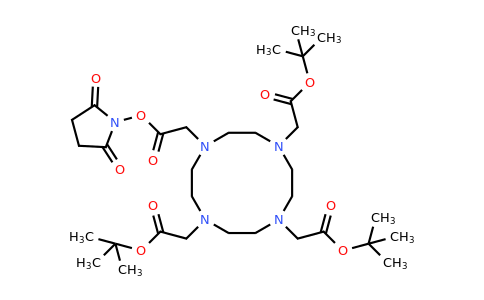 819869-77-7 | Tri-tert-butyl 2,2',2''-(10-(2-((2,5-dioxopyrrolidin-1-yl)oxy)-2-oxoethyl)-1,4,7,10-tetraazacyclododecane-1,4,7-triyl)triacetate