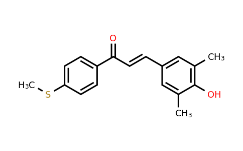 824932-89-0 | 1-[4-metiltiofenil]-3-[3,5-dimetil-4-hidroxifenil]prop-2-en-1-ona