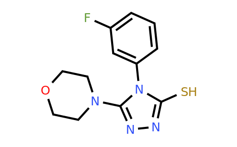 847744-12-1 | 4-(3-Fluorophenyl)-5-(morpholin-4-yl)-4H-1,2,4-triazole-3-thiol