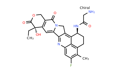 849479-60-3 | 	Acetamide, 2-amino-N-[(1S,9S)-9-ethyl-5-fluoro-2,3,9,10,13,15-hexahydro-9-hydroxy-4-methyl-10,13-dioxo-1H,12H-benzo[de]pyrano[3',4':6,7]indolizino[1,2-b]quinolin-1-yl]-