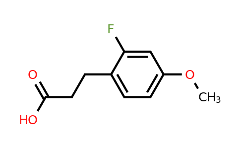 852181-15-8 | 3-(2'-Fluoro-4'-methoxyphenyl)propionic acid