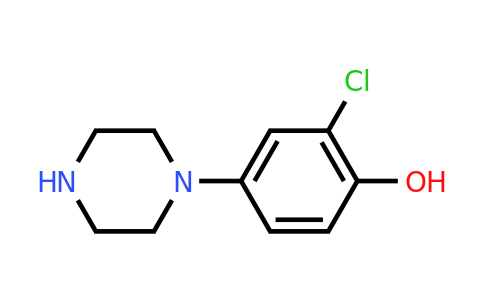 85474-76-6 | 2-Chloro-4-(piperazin-1-yl)phenol
