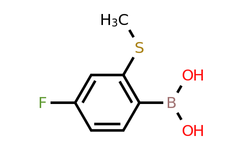 861931-38-6 | 4-Fluoro-2-(methylthio)phenylboronic acid