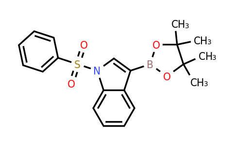 870717-93-4 | 1-(Phenylsulfonyl)-3-(4,4,5,5-tetramethyl-1,3,2-dioxaborolan-2-yl)-1H-indole