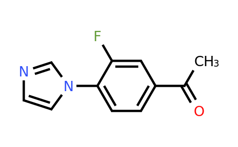 870838-82-7 | 1-(3-Fluoro-4-(1H-imidazol-1-yl)phenyl)ethanone