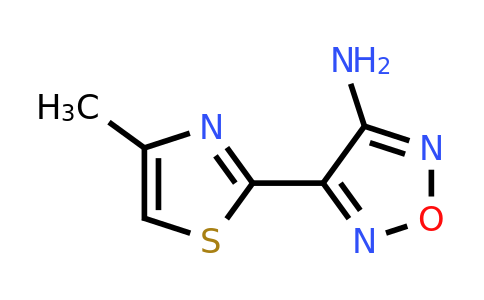 874594-09-9 | 4-(4-Methyl-1,3-thiazol-2-yl)-1,2,5-oxadiazol-3-amine