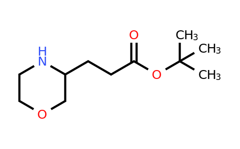 885274-03-3 | tert-Butyl 3-(morpholin-3-yl)propanoate