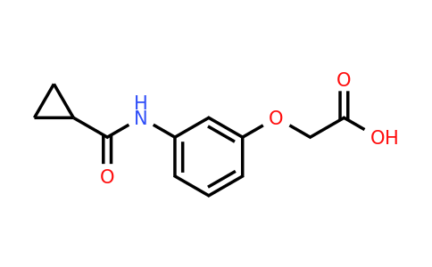 890984-16-4 | 2-(3-Cyclopropaneamidophenoxy)acetic acid
