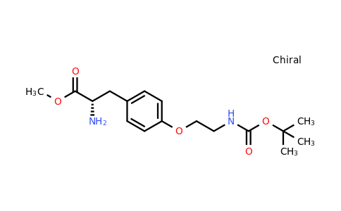 897962-34-4 | methyl (2S)-2-amino-3-[4-[2-(tert-butoxycarbonylamino)ethoxy]phenyl]propanoate