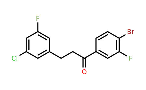 898750-82-8 | 1-(4-Bromo-3-fluorophenyl)-3-(3-chloro-5-fluorophenyl)-1-propanone