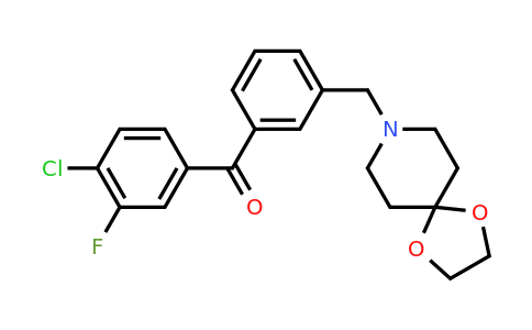 898761-95-0 | (4-Chloro-3-fluorophenyl)[3-(1,4-dioxa-8-azaspiro[4.5]dec-8-ylmethyl)phenyl]methanone