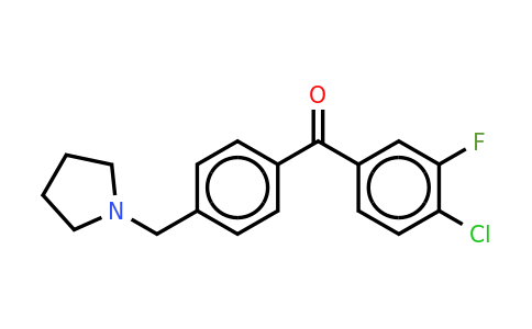 898776-57-3 | (4-Chloro-3-fluorophenyl)[4-(1-pyrrolidinylmethyl)phenyl]methanone