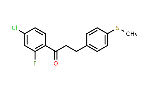 898781-65-2 | 1-(4-Chloro-2-fluorophenyl)-3-[4-(methylsulfanyl)phenyl]-1-propanone