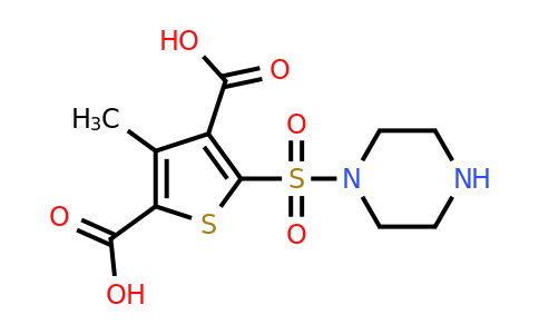 900640-75-7 | 3-Methyl-5-(piperazine-1-sulfonyl)thiophene-2,4-dicarboxylic acid
