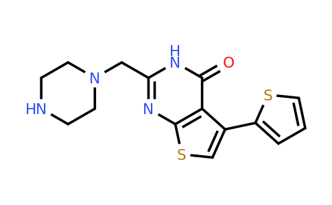 900640-91-7 | 2-(Piperazin-1-ylmethyl)-5-(thiophen-2-yl)-3H,4H-thieno[2,3-d]pyrimidin-4-one