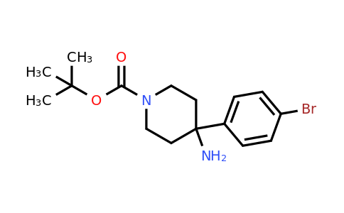 917925-62-3 | 4-AMINO-4-(4-BROMO-PHENYL)-PIPERIDINE-1-CARBOXYLIC ACID TERT-BUTYL ESTER