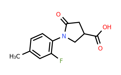 923171-94-2 | 1-(2-Fluoro-4-methylphenyl)-5-oxopyrrolidine-3-carboxylic acid