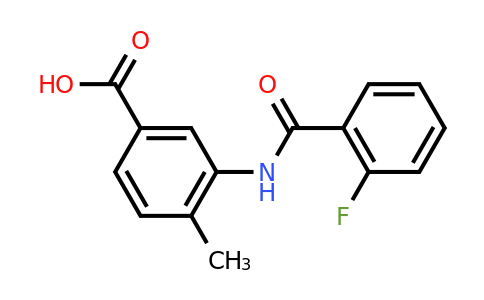 926237-97-0 | 3-(2-Fluorobenzamido)-4-methylbenzoic acid