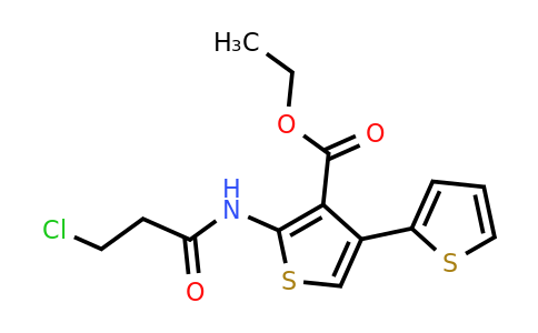 929971-63-1 | Ethyl 2-(3-chloropropanamido)-4-(thiophen-2-yl)thiophene-3-carboxylate