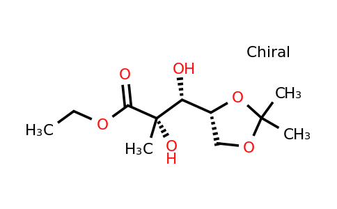 93635-76-8 | (2S,3R)-Ethyl 3-((R)-2,2-dimethyl-1,3-dioxolan-4-yl)-2,3-dihydroxy-2-methylpropanoate