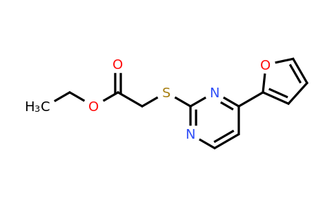 937599-96-7 | Ethyl 2-((4-(furan-2-yl)pyrimidin-2-yl)thio)acetate