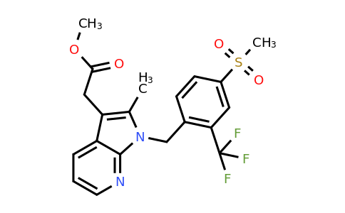 940950-20-9 | methyl 2-(1-(2-(trifluoromethyl)-4-(methylsulfonyl)benzyl)-2-methyl-1H-pyrrolo[2,3-b]pyridin-3-yl)acetate