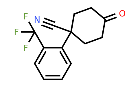 943326-34-9 | 4-Oxo-1-(2-(trifluoromethyl)phenyl)cyclohexanecarbonitrile