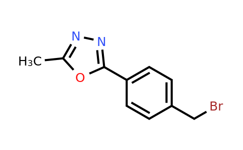 946409-17-2 | 2-(4-(Bromomethyl)phenyl)-5-methyl-1,3,4-oxadiazole