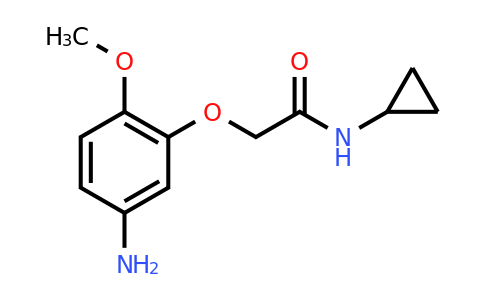 953746-58-2 | 2-(5-Amino-2-methoxyphenoxy)-N-cyclopropylacetamide
