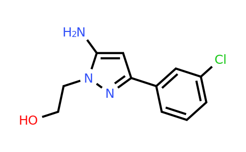 956230-20-9 | 2-[5-Amino-3-(3-chlorophenyl)-1H-pyrazol-1-yl]ethan-1-ol