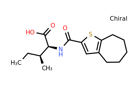 956443-73-5 | (2S,3S)-2-{4H,5H,6H,7H,8H-cyclohepta[b]thiophen-2-ylformamido}-3-methylpentanoic acid