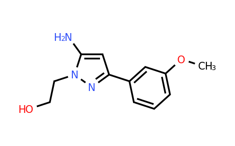 956751-64-7 | 2-[5-Amino-3-(3-methoxyphenyl)-1H-pyrazol-1-yl]ethan-1-ol