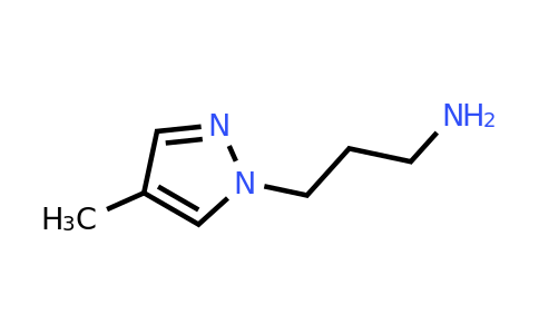 956758-69-3 | 3-(4-methylpyrazol-1-yl)propan-1-amine