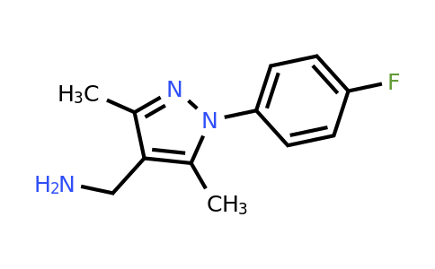 957428-73-8 | (1-(4-Fluorophenyl)-3,5-dimethyl-1H-pyrazol-4-yl)methanamine