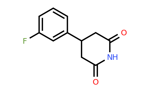 959246-81-2 | 4-(3-Fluorophenyl)piperidine-2,6-dione