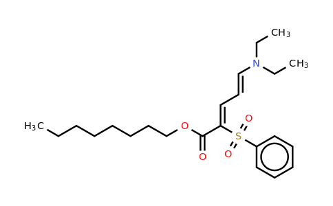 98835-90-6 | Octyl 5-N,N-diethylamino-2-phenylsulfonyl-2,4-pentadienoate