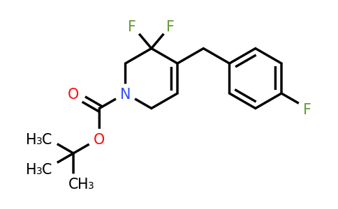 tert-butyl 5,5-difluoro-4-(4-fluorobenzyl)-5,6-dihydropyridine-1(2H)-carboxylate