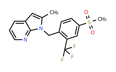 1-(2-(trifluoromethyl)-4-(methylsulfonyl)benzyl)-2-methyl-1H-pyrrolo[2,3-b]pyridine